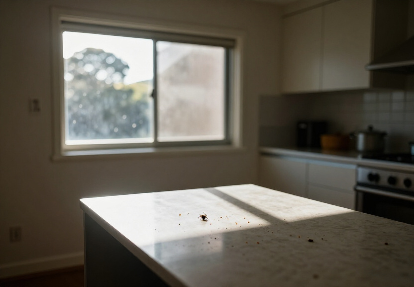 Ant nest in wall cavity of Potts Hill property